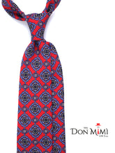 GILIAN Red Madder Silk 3 Fold Tie